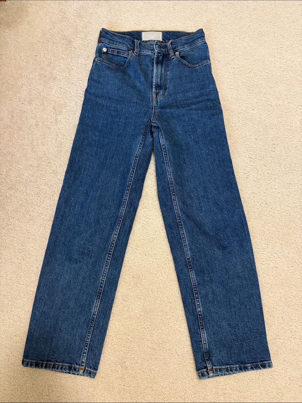 Everlane Way High Jean Vintage Indigo Dark Wash